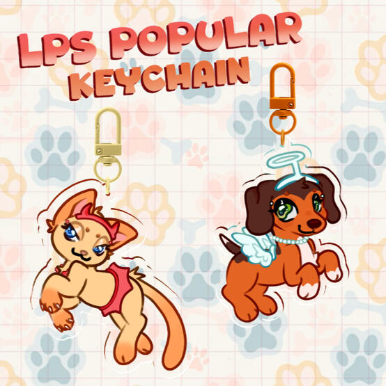 LPS Popular double-sided keychain