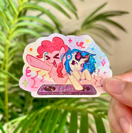 Pinkie &amp; Vinyl Rave Holographic